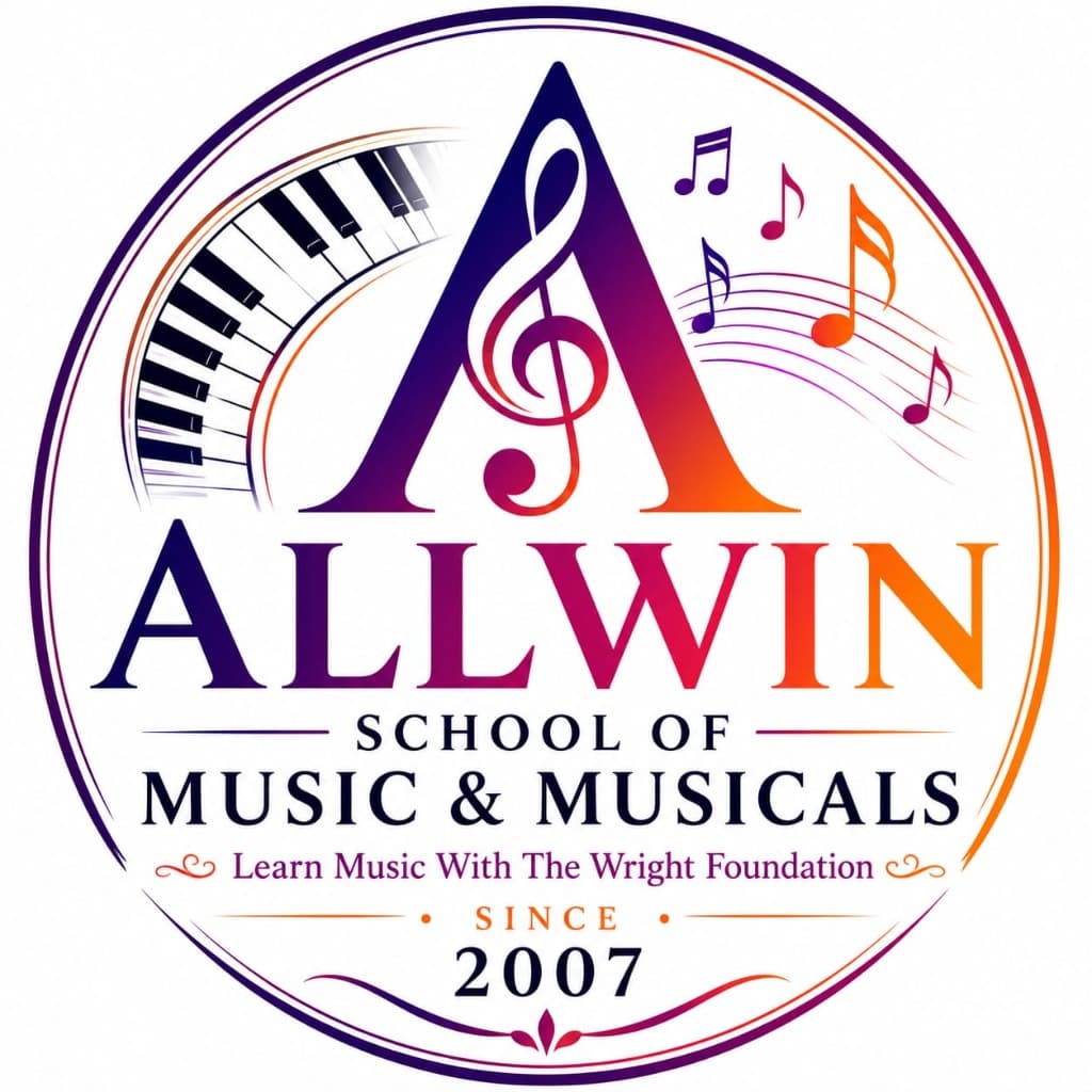 Allwin School of Music & Musicals Official Logo